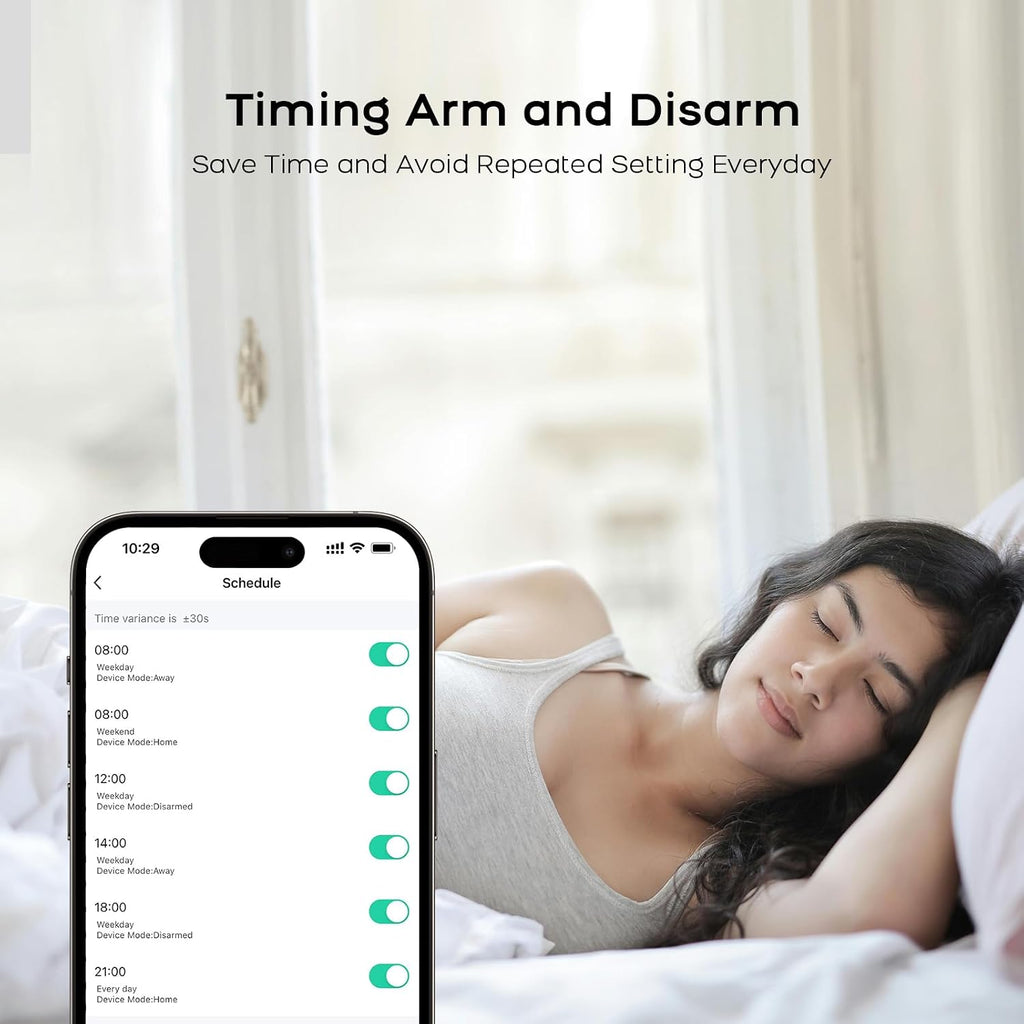 Alarm System for Home Security Smart Home Alarm System, Wireless WiFi Home Alarm System with Siren, PIR Motion Sensor, Remote Controls, Window/Door Sensor No Contract Required,24/7 Protection