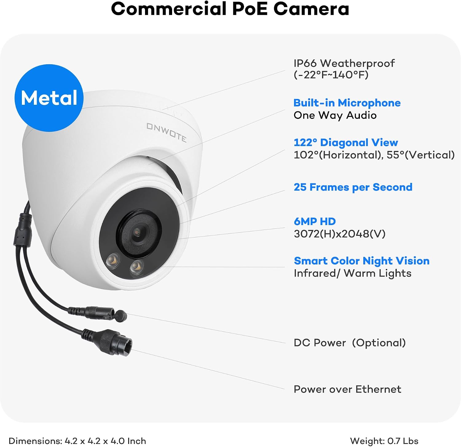 ONWOTE Face Recognition & AcuSearch, 12MP NVR 16 Channel PoE Security Camera System, 12x 6MP Color Night Vision IP Cameras, 4K 6K 16CH Commercial NVR, Total 960ft Cables, Wired CCTV for Business Home
