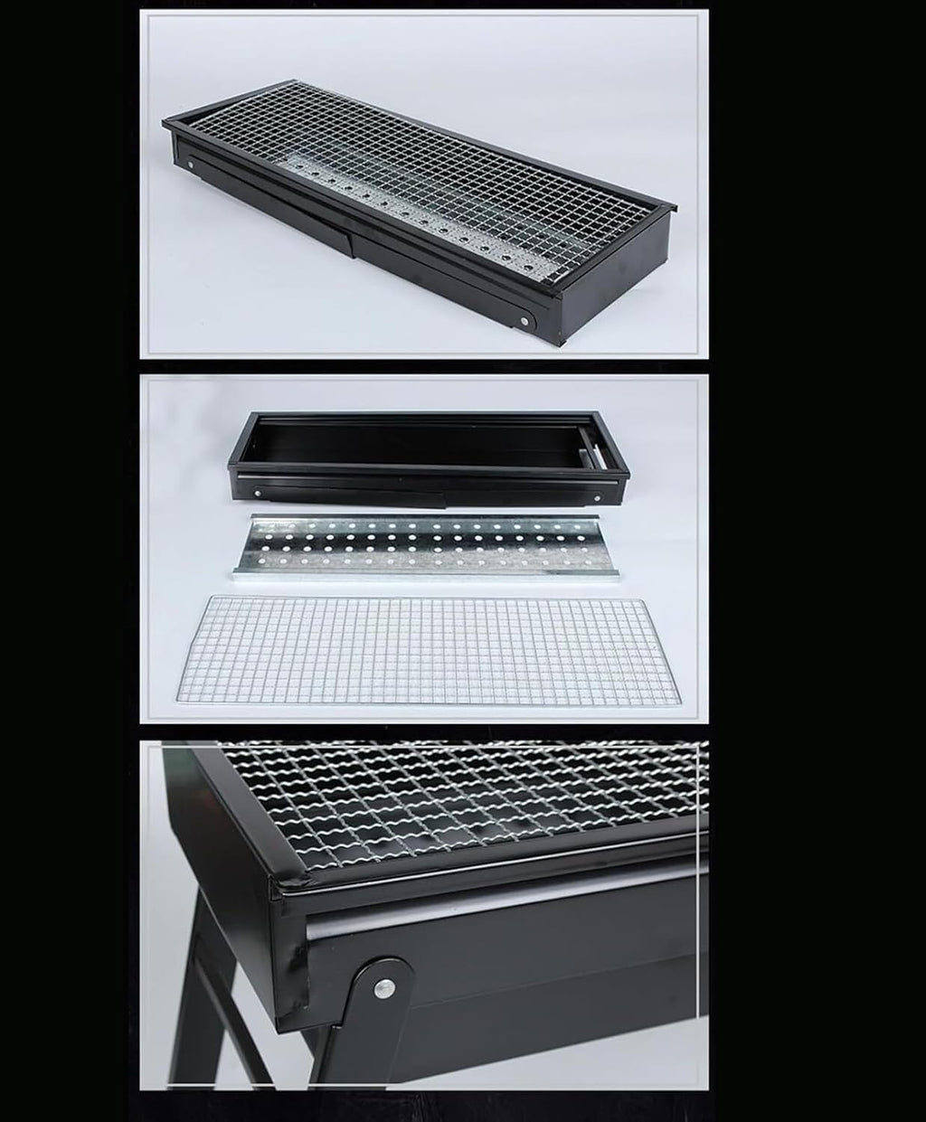 Portable Charcoal Grill Foldable Charcoal Grill Outdoor Barbecue Grill Portable Grill Suitable for Camping BBQ Grill for Outdoor
