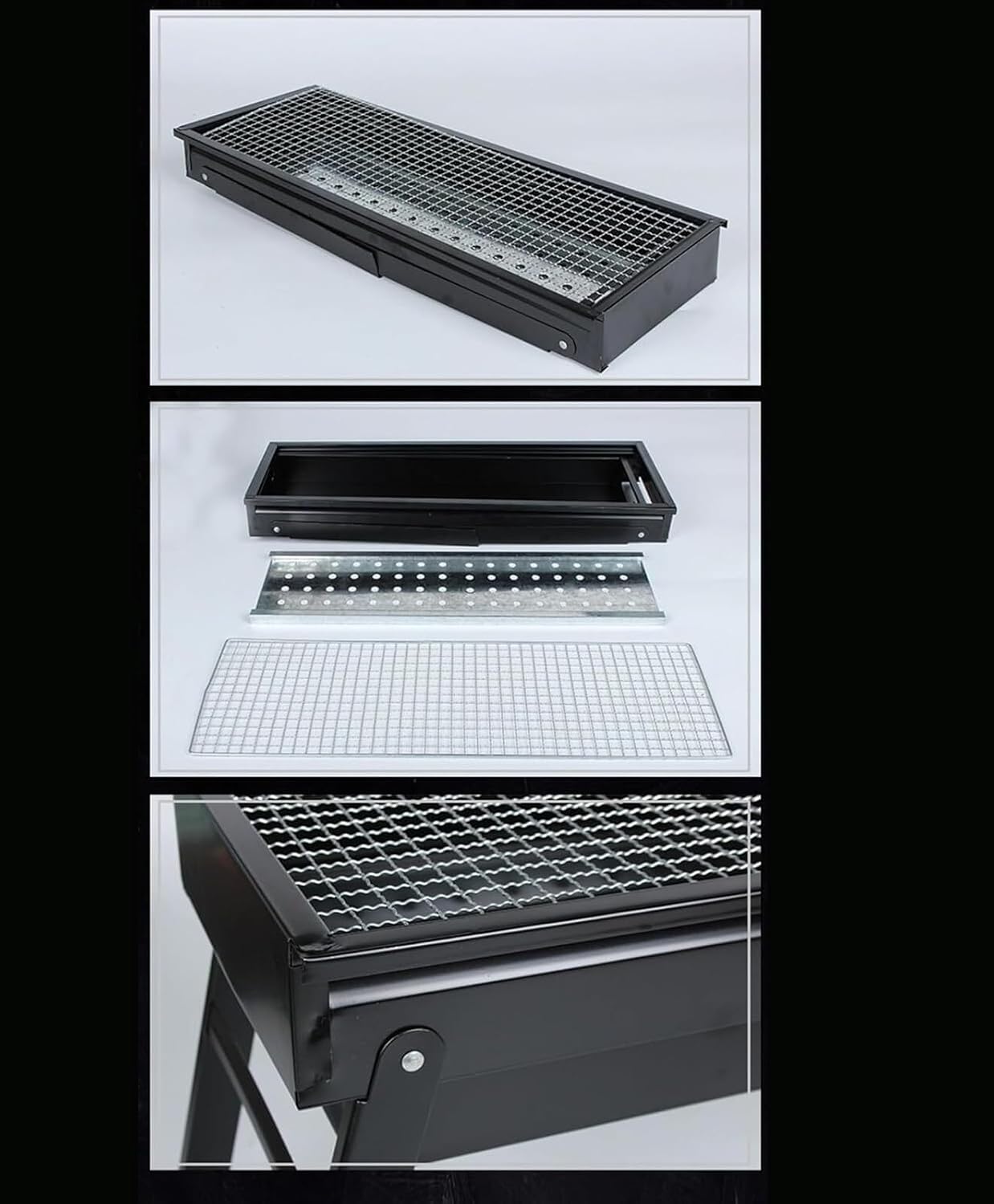 Portable Charcoal Grill Foldable Charcoal Grill Outdoor Barbecue Grill Portable Grill Suitable for Camping BBQ Grill for Outdoor