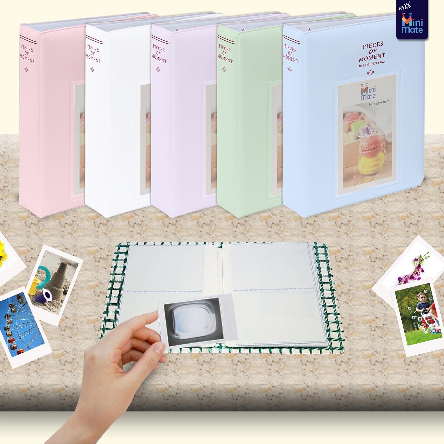 Fujifilm Instax Mini 12 Instant Camera Mint Green + Carrying Case + Fuji Instax Film Value Pack (40 Sheets) Accessories Bundle, Color Filters, Photo Album, Assorted Frames