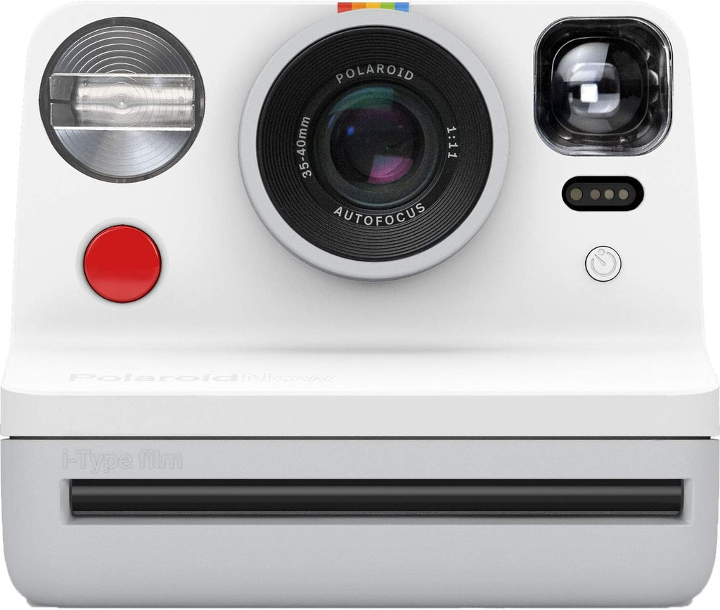 Polaroid Now i-Type Instant Film Camera (White) + Polaroid Color Film Bundle