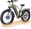 Electric-Bike for Adults, Dual-Motor-Ebike Hunting-Ebike 5000W, 60V 32AH Long Range Dirtbike, Fat-Tire-Electric-Bicycle, Full Suspension for Off-Road Snow Sand