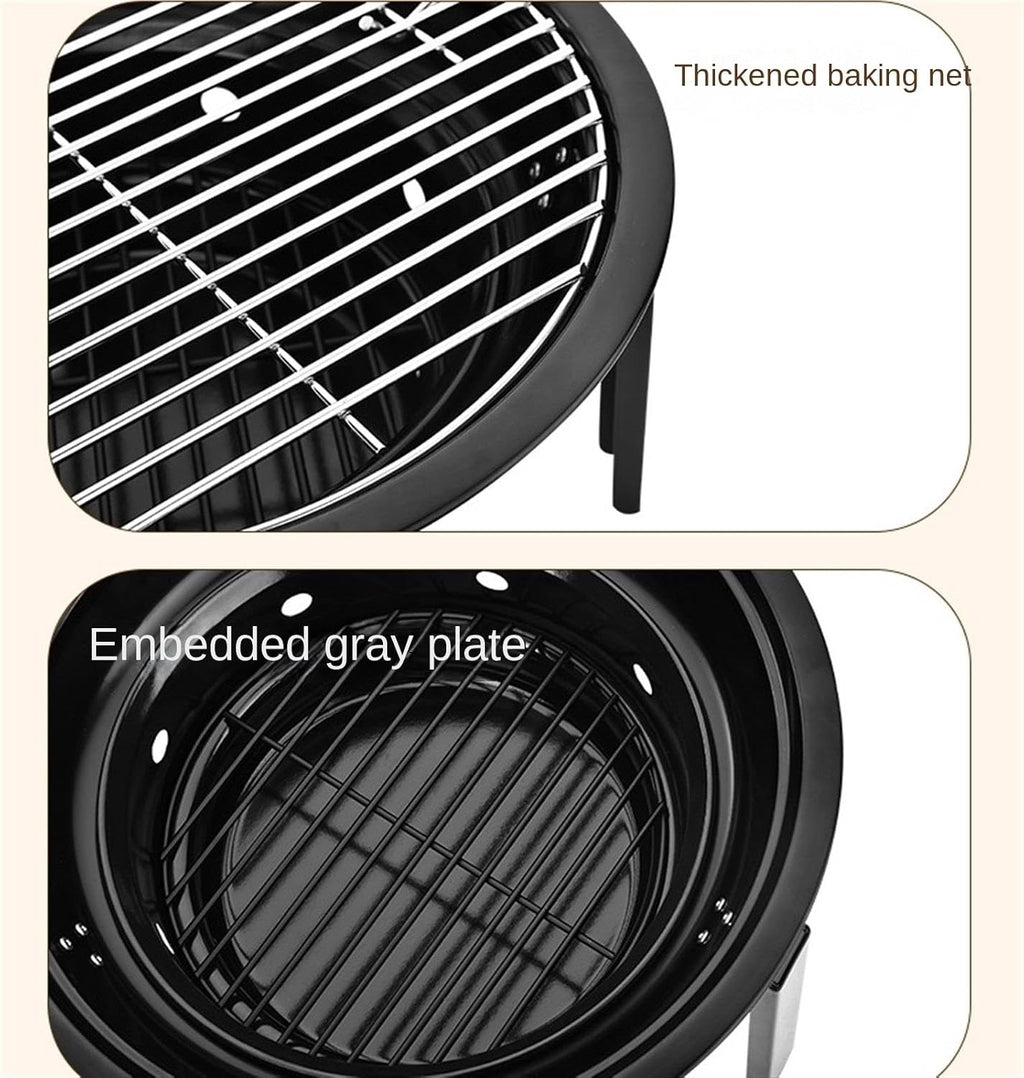 Portable Charcoal Grill Outdoor Charcoal Barbecue Grill Portable Grill for Picnic Backyard Camping Travel BBQ Grill for Outdoor