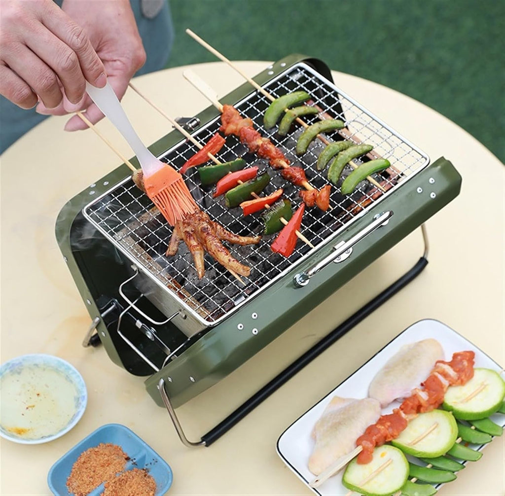 Portable Charcoal Grill Outdoor Charcoal Grill Barbecue Grill Stainless Steel Portable Folding Tools Grill BBQ Grill for Outdoor