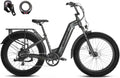 VELOWAVE Electric Bike 26' Fat Tire Ebike Peak 1200W Motor Electric Bike for Adults with 47.97V 14.4AH Removable LG Cell Battery Step-Thru E Bike up to 32MPH UL 2849 Certified with Lock& Bell