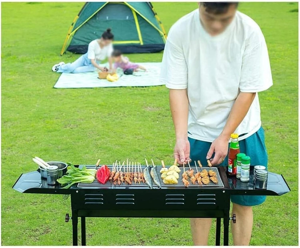 Portable Charcoal Grill Outdoor Charcoal Grill Stainless Steel Portable Folding Camping Grill for Picnic Stove BBQ Grill for Outdoor