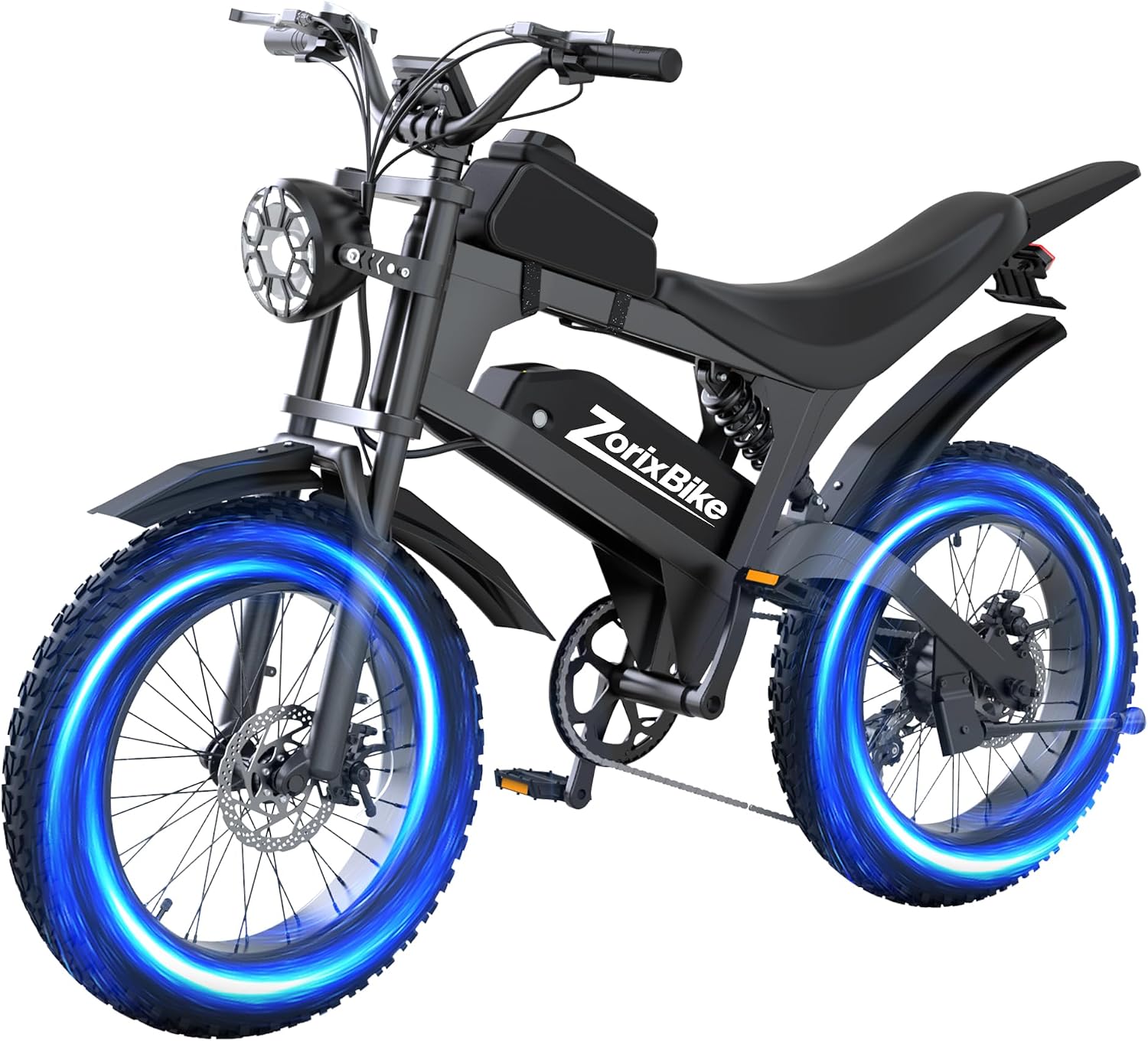 Electric Bike for Adults,48V 20AH - Peak Power 1500/3000W Brushless Motor Electric Bicycle - Max Speed 31-35MPH - Max 80 Miles Range - 20' x 4.0' Fat Tire Dirt E-Bike,7-Speed