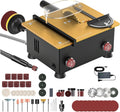 Mini Table Saw for Crafts[Dual 795 Motors & Switches] Max 200W/12,000RPM/26mm Adjustable Height Table Saw with Accessories.Gift for Men and Women's Creating Handmade Gifts,Exploring Hobbies,Models