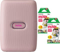 Fujifilm Instax Mini Link2 Smartphone Printer (Soft Pink) Bundle with Fuji Instax Mini Film Pack (40 Sheets)
