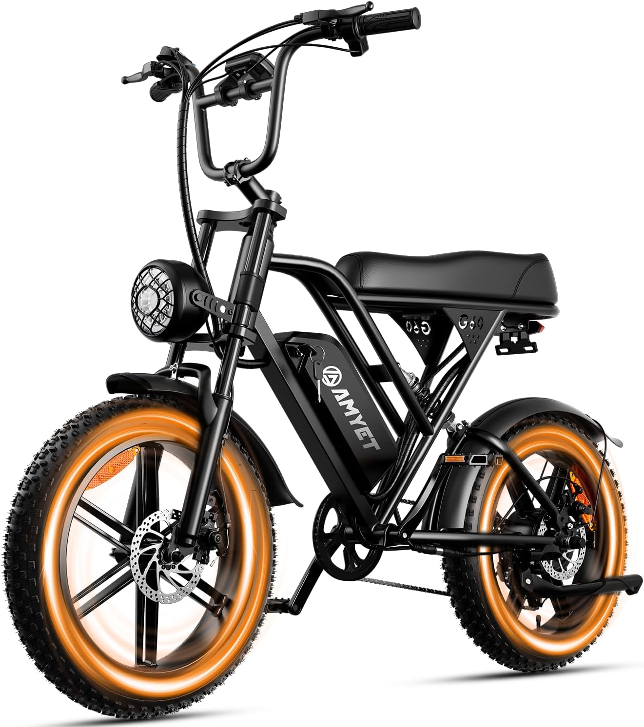 AMYET V9-G60 Electric Bike for Adults, 48V 20Ah(960WH) Ebike with Removable Battery, 20' Fat Tire E Dirt Bike,Dual Shock Absorber, Adults Electric Bike with UL 2849 Certificaed