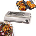 Smokeless Electric Portable BBQ Kebab Grill, Healthy Electric Grill with Adjustable Temperature and Drip Tray, Indoor and Outdoor Tabletop Grill (Eb 580)