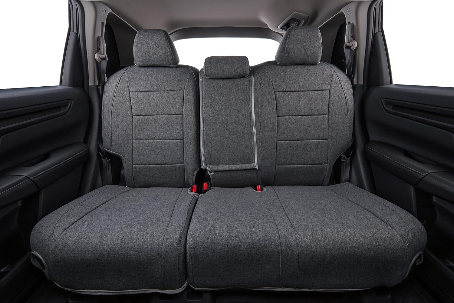 coverdream HRV Polyester Seat Covers Full Set for 2019-2022 Honda HRV Sport,EX,EXL,Touring SUV Auto Seat,Fully Covered,Breathable UV Resistant Car Seat Protector,Fit Like A Glove(Gray)
