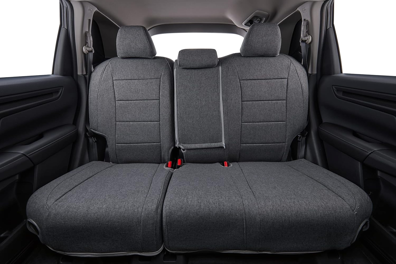 coverdream Full Set HRV Seat Covers Fit for 2026 2025 2024 2023 Honda HRV EX-L,Fully Covered,UV Resistant Breathable Polyester Car Seat Protector(Gray)