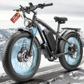 9000W Peak Dual Motor Ebike for Adults, 46MPH Fast Electric Bike for Adults with 60V 1560Wh Battery, 24' Fat Tire E-Bike, Hydraulic Disc Brake, Electric Bicycle for Snow Off-Road Commuter