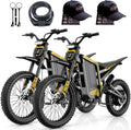 Jasion Patrol 52 Electric Dirt Bike for Adults&Teens,4000W Peak 40MPH Electric Bike with 52V 30AH 1560Wh Battery E Dirt Bike,50-Mile Range,19''/17''Off-Road Tires,Full Hydraulic Brakes&Dual Suspension