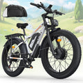6000W Max 50 MPH up to100 Mile Dual Motor E-Bike for Adults, 60V 1200Wh Long-Lasting Battery with 26' Fat Tire All Terrain Adults with Adventure and Commuting Electric Bike