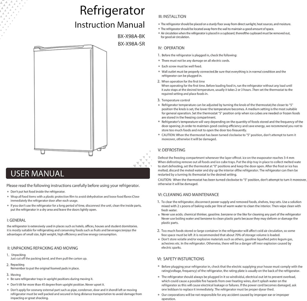 Mini Fridge for Bedroom, 3.2 Cu.Ft Small Refrigerator with Freezer for Dorm Office, Compact Single Door Adjustable Thermostat Low Noise, 17.5'D x 17.7'W x 31.5'H