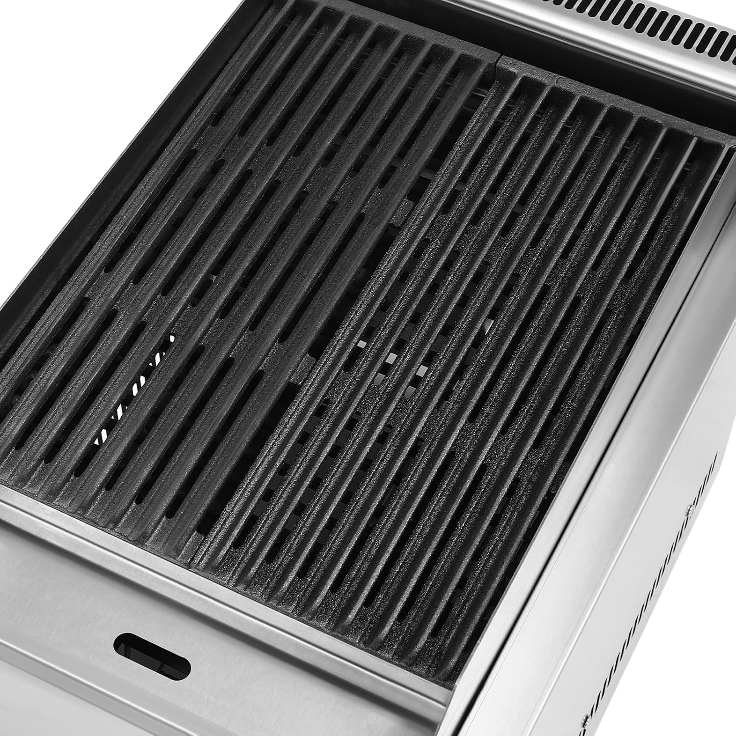 Commercial Gas Grill, 2-Burner Gas Grill with Oil Catch Tray Heavy Duty Stainless Steel Professional Adjustable Temperature Outdoor BBQ Tabletop Grill for Outdoor Cooking Restaurant Home