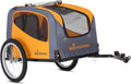 Schwinn 13-SC315 Rascal Bike Pet Trailer, For Small and Large Dogs, Lightweight, Tow with Bicycle, Up to 50 lbs. Small, Orange/Grey