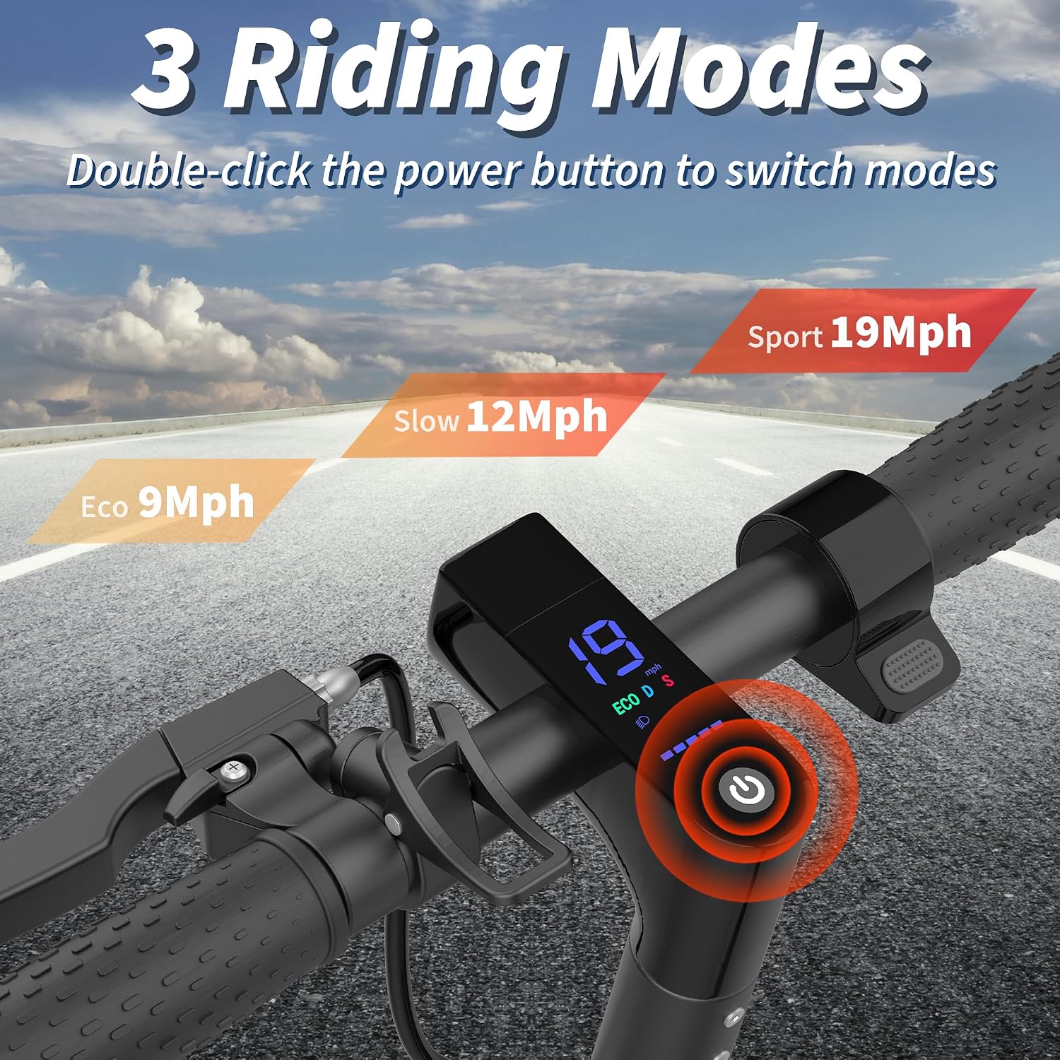 Electric Scooter, 350W-500W Motor, 9 MPH to 22MPH, 10-41 Miles Range, Dual Suspension, Dual Braking, App Control, Foldable Commuter E Scooter for Adults and Teens