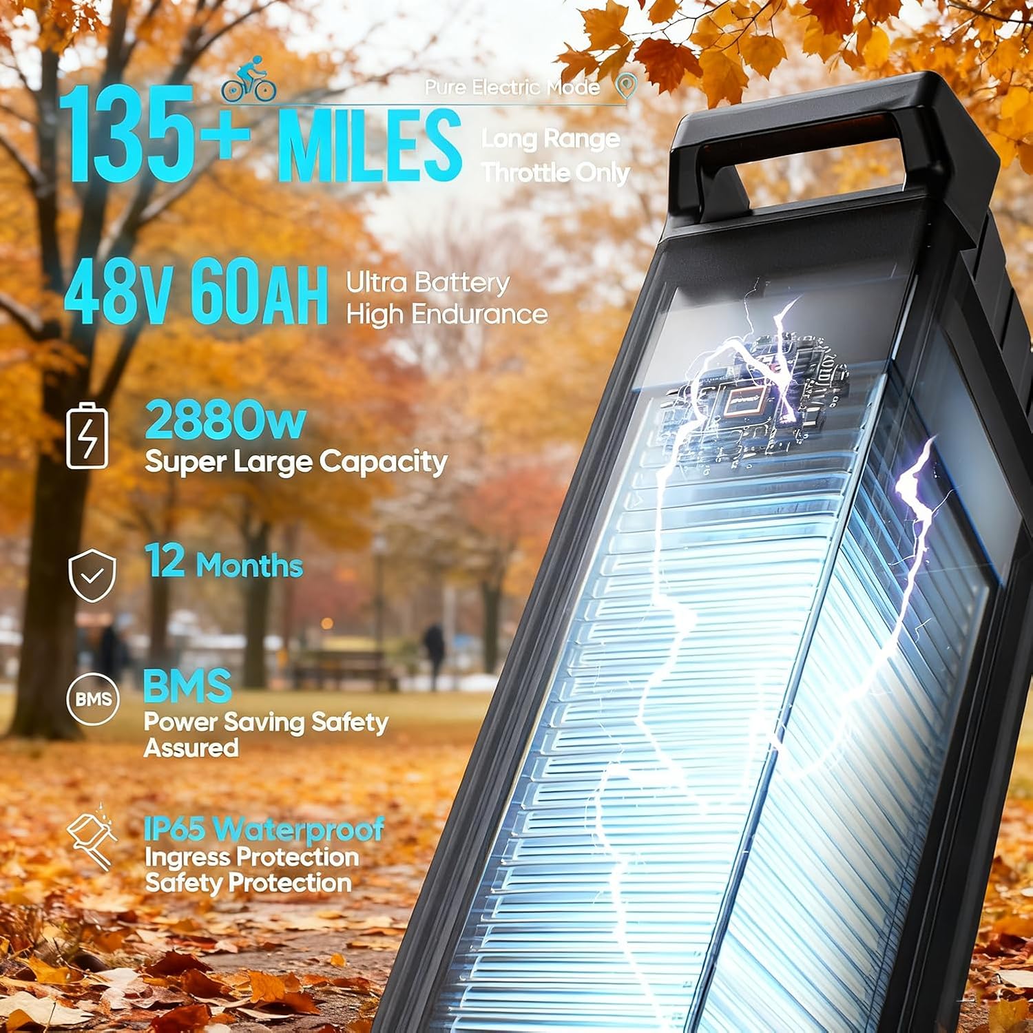 eAhora Juliet Pro 2/Juliet Electric Bike for Adults 5400W/1200W Dual Motor Electric Bicycle 43MPH 60V 70Ah 220+Miles Long Range 20' Fat Tire Full Suspension Mountain E-Bike with APP Control