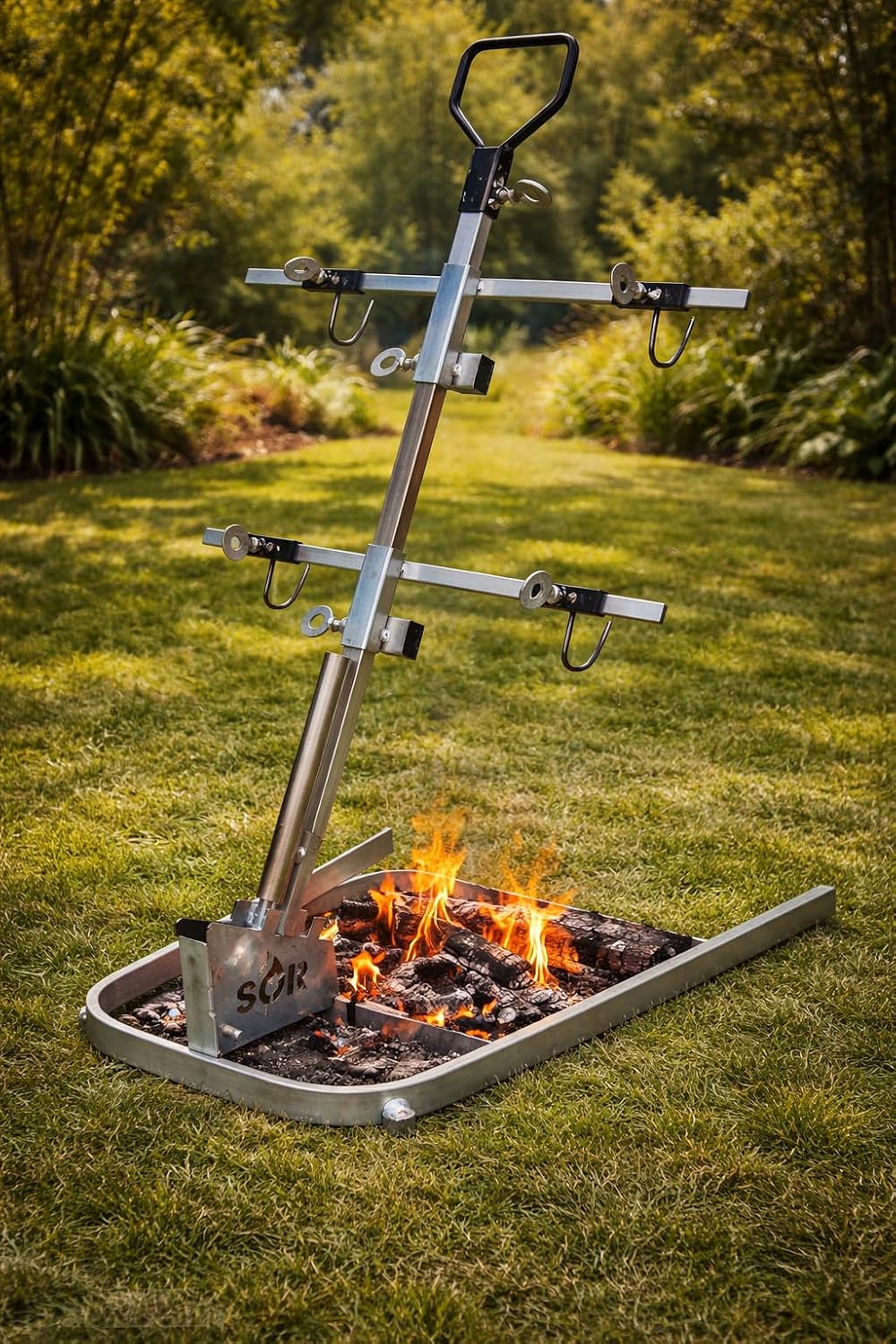Heavy duty Iron Cross Argentinian asador grill Made in Argentina - Premium Argentine Grill - Parrilla Asado