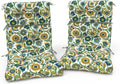 Outdoor High Back Patio Chair Cushions, Fade Resistant & Waterproof Tufted Seat and Back Cushions for Patio Furniture, Patio Chair Cushions 44x22 Inch, Set of 2, Fiesta Floral