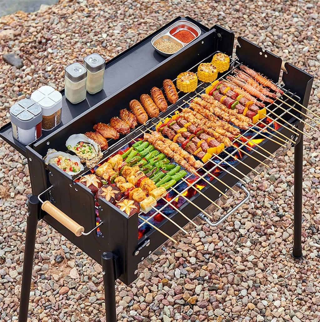 Portable Charcoal Grill Portable Charcoal Grill Outdoor Barbecue Grill Foldable Grill for Patio Garden Camping BBQ Grill for Outdoor