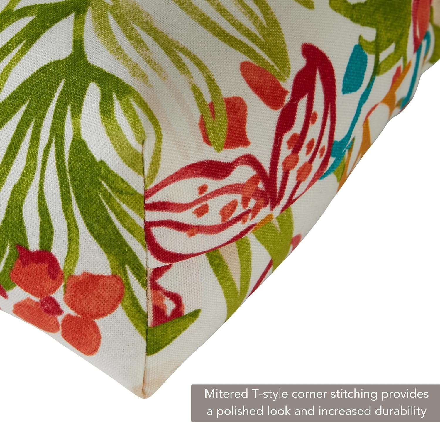 Greendale Home Fashions Outdoor 44x22-inch High Back Chair Cushions (Set of 2), Garden Floral