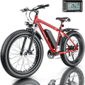 GOCIO 26' Fat Tire Electric Bike for Adults - 48V 750W Powerful Motor, 40 Miles Range, Dual Suspension, All-Terrain E-Bike