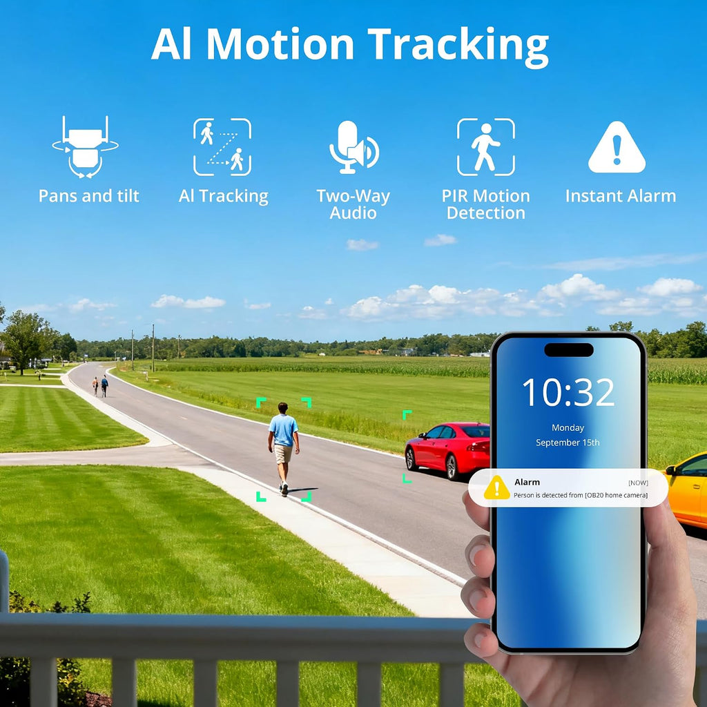Dragon Touch 4G Cellular Security Camera 4K, Wireless Solar Outdoor Camera Triple Lens Bullet-PTZ Cam, 4G or WiFi, 10x Optical Zoom, 360° View, AI Tracking, with SIM Card, Local Storage