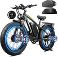 Peak 8000W Dual Motor Ebike, 47MPH Electric Bike for Adults with Hydraulic Disc Brake, 58V 36AH Detachable Battery, Up to 105Miles, 24Inch Fat Tire Electric Bicycle for Snow Off-Road Commuter Mountain