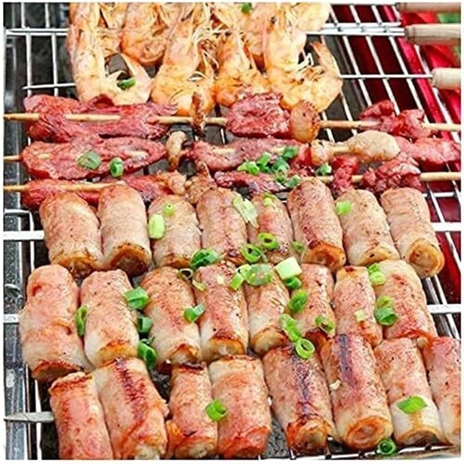 Portable Charcoal Grill Grill Outdoor Barbecue Grill Stainless Steel Charcoal Picnic Barbecue Camping Backyard BBQ Grill for Outdoor