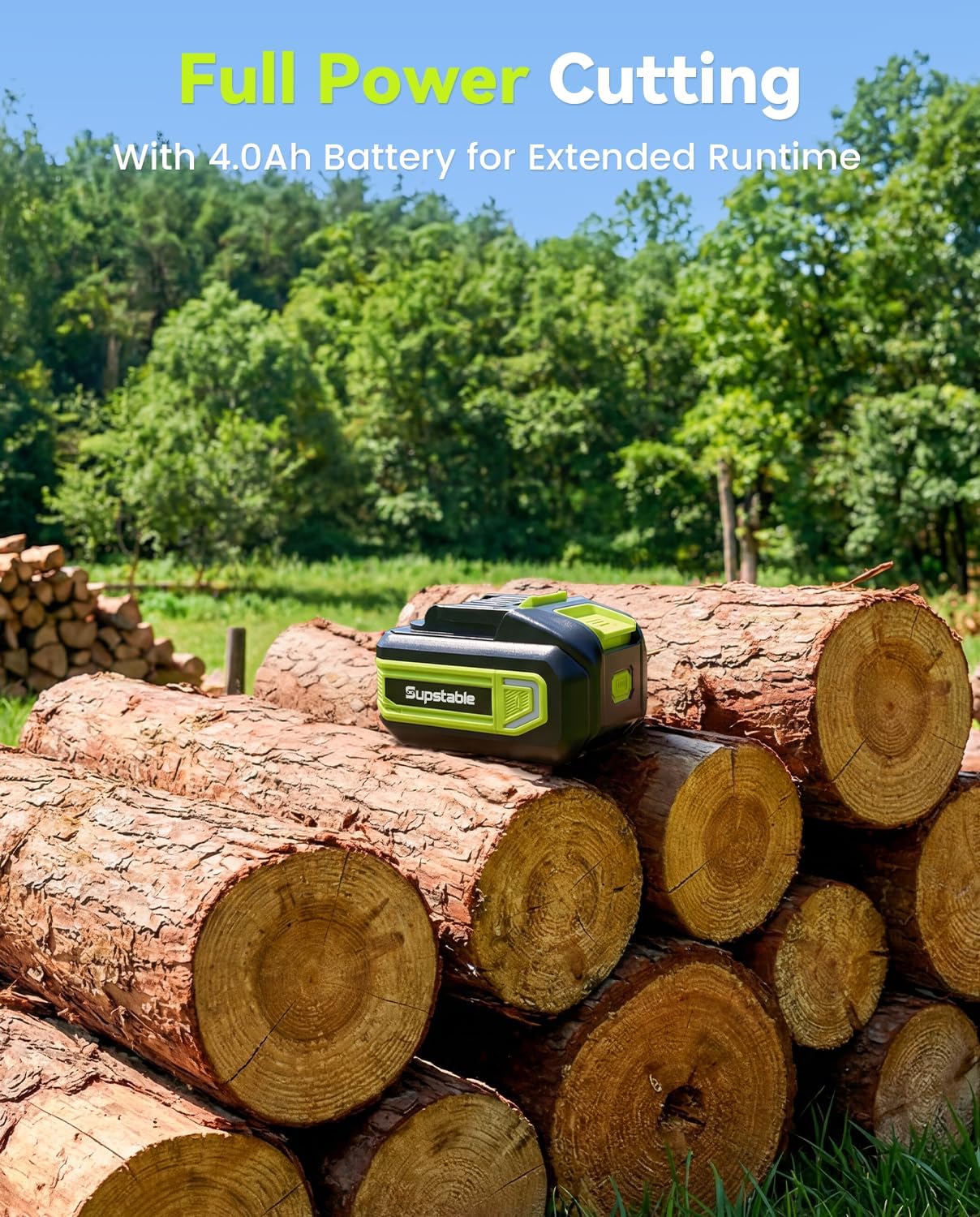 16 Inch Electric Chainsaw Cordless, 2000W Brushless Chainsaw, 4.0Ah Battery & Fast Charger, 40V Electric Chain Saws, Instant Brake, Tool-Free Chain Tension, Auto Oiling for Tree Trimming, Wood Cutting