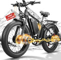 Peak-9000W-Dual-Motor-Ebike Adults Men, 52V 34Ah 1768Wh Battery,24' x 4.0' Fat-Tire- Electric-Mountain-Bicycle 47MPH Full-Lockable-Suspension-Ebike 105 Miles Range Hydraulic Disc Brake