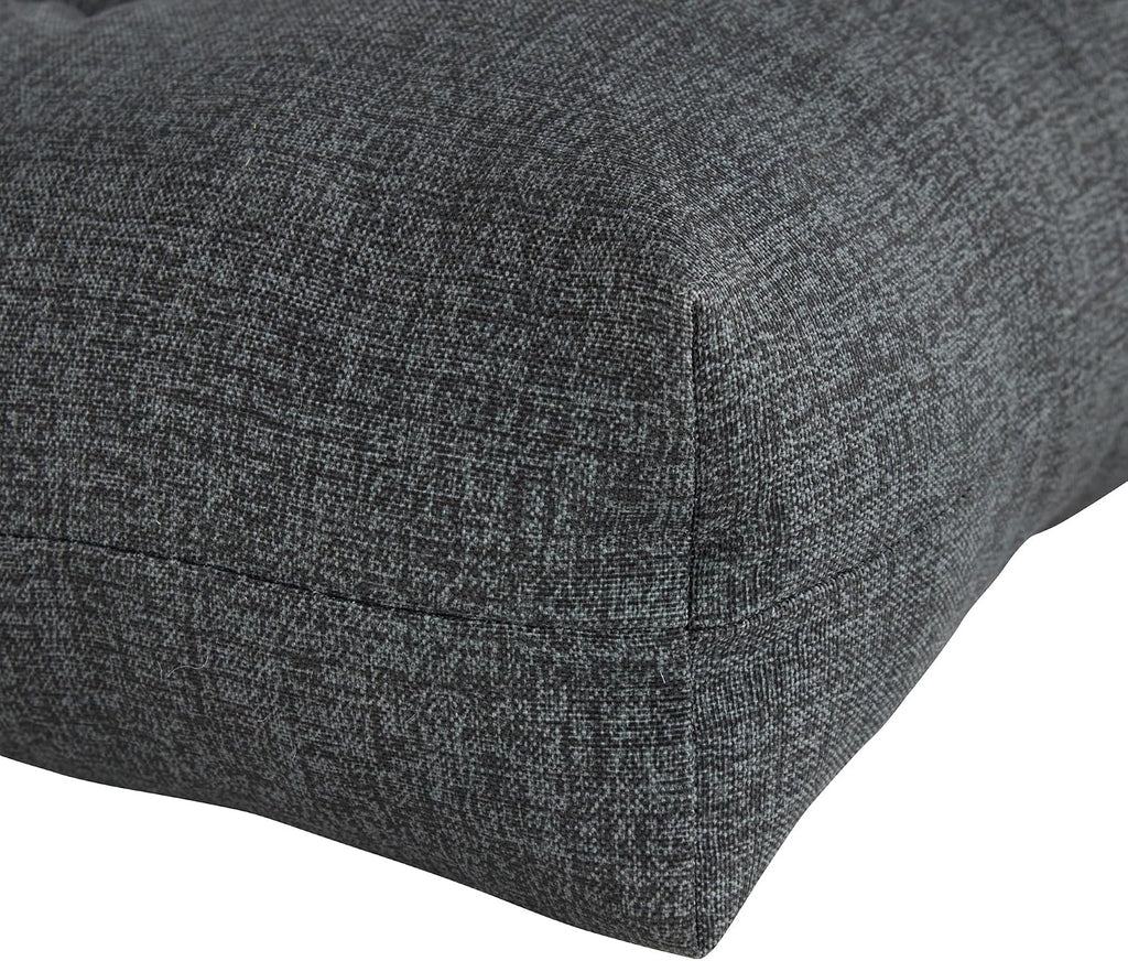 Greendale Home Fashions Outdoor 42x21-inch Seat/Back Chair Cushion (Set of 2), Graphite