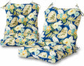 Greendale Home Fashions Outdoor 42x21-inch Seat/Back Chair Cushion (Set of 2), Magnolia Floral