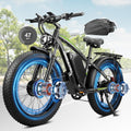 Peak 8000W Dual Motor Ebike, 47MPH Electric Bike for Adults with Hydraulic Disc Brake, 58V 36AH Detachable Battery, Up to 105Miles, 24Inch Fat Tire Electric Bicycle for Snow Off-Road Commuter Mountain