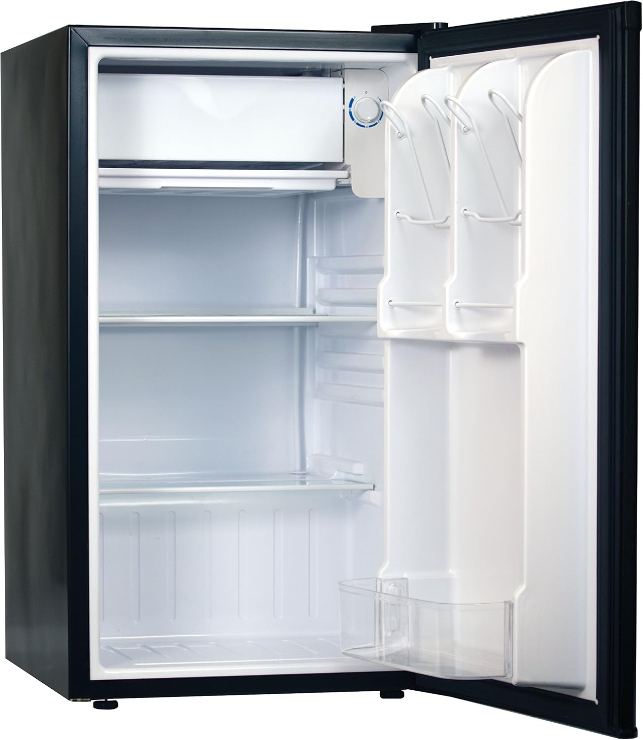 Commercial Cool CCR32B Compact Single Door Refrigerator and Freezer, 3.2 Cu. Ft. Mini Fridge, Black