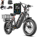 eAhora 2026 Latest Juliet Pro 2 5400W Dual Motor Electric Bike for Adults 43MPH 60V 70Ah 220+Miles Long Range Electric Bicycle 20' Fat Tire Full Suspension Mountain E-Bike All Terrain APP Control