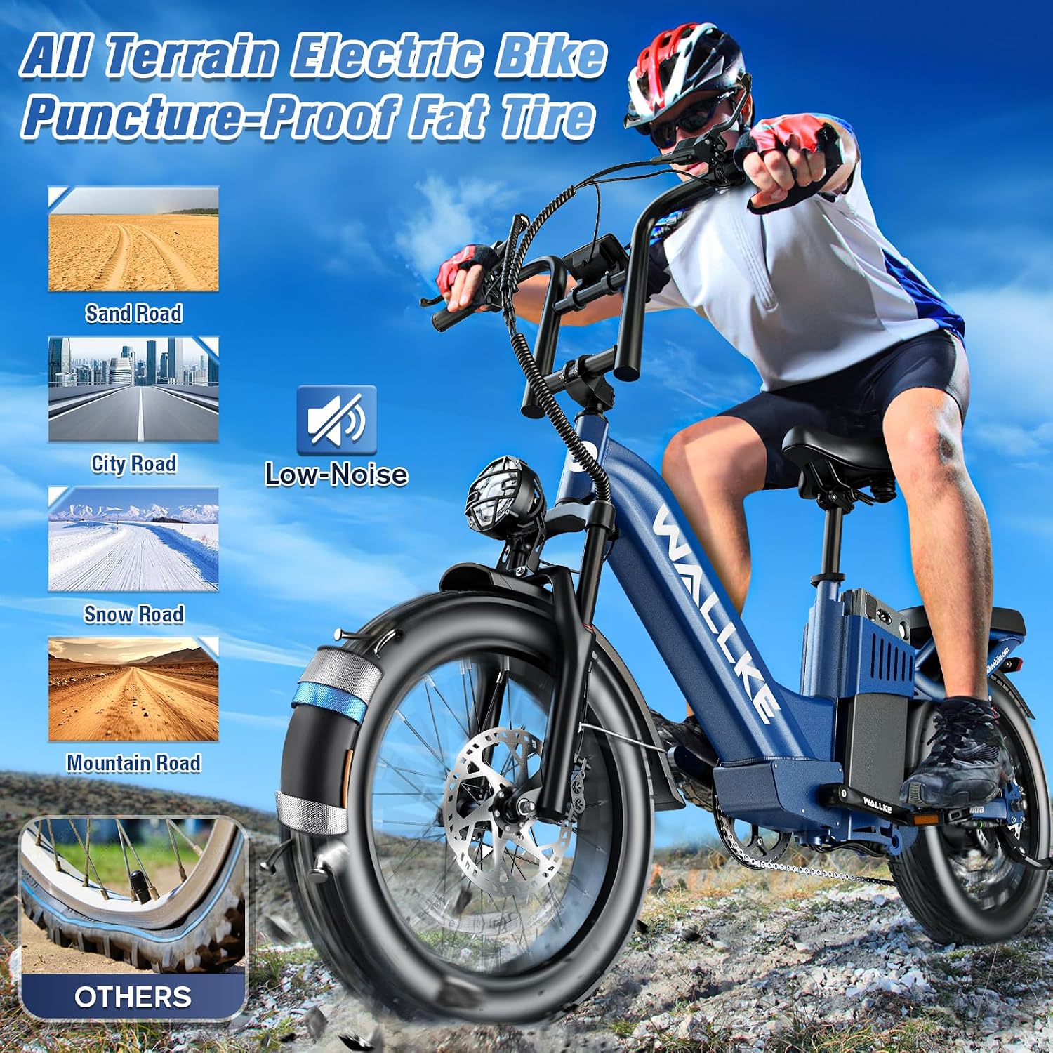 Wallke H7 Ultra 4000W 2-in-1 Electric Bike with 2640Wh Portable Power Station, 48V 55Ah Removable Battery, 37MPH Off-Road Fat Tire E-Bike for Adults, Fast E-Bike UL2849 Compliant