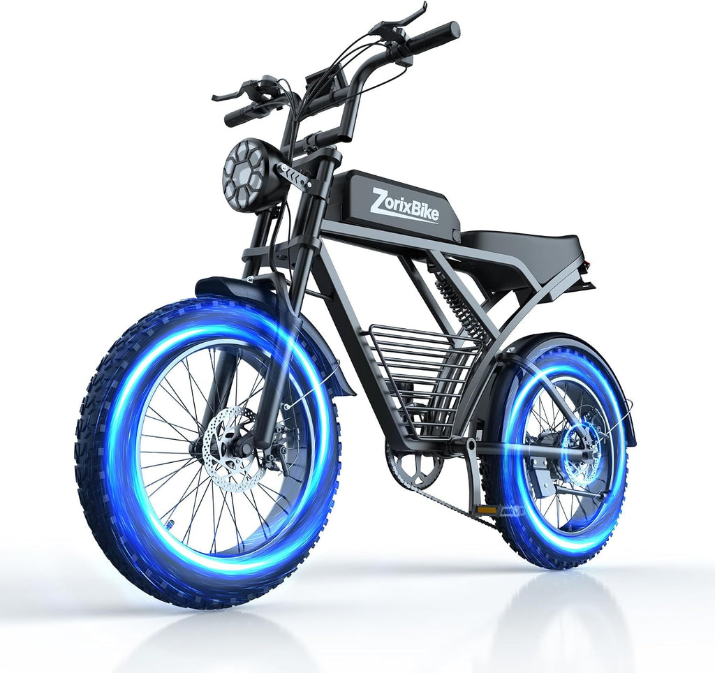 Electric Bike for Adults,48V 20AH - Peak Power 1500/3000W Brushless Motor Electric Bicycle - Max Speed 31-35MPH - Max 80 Miles Range - 20' x 4.0' Fat Tire Dirt E-Bike,7-Speed