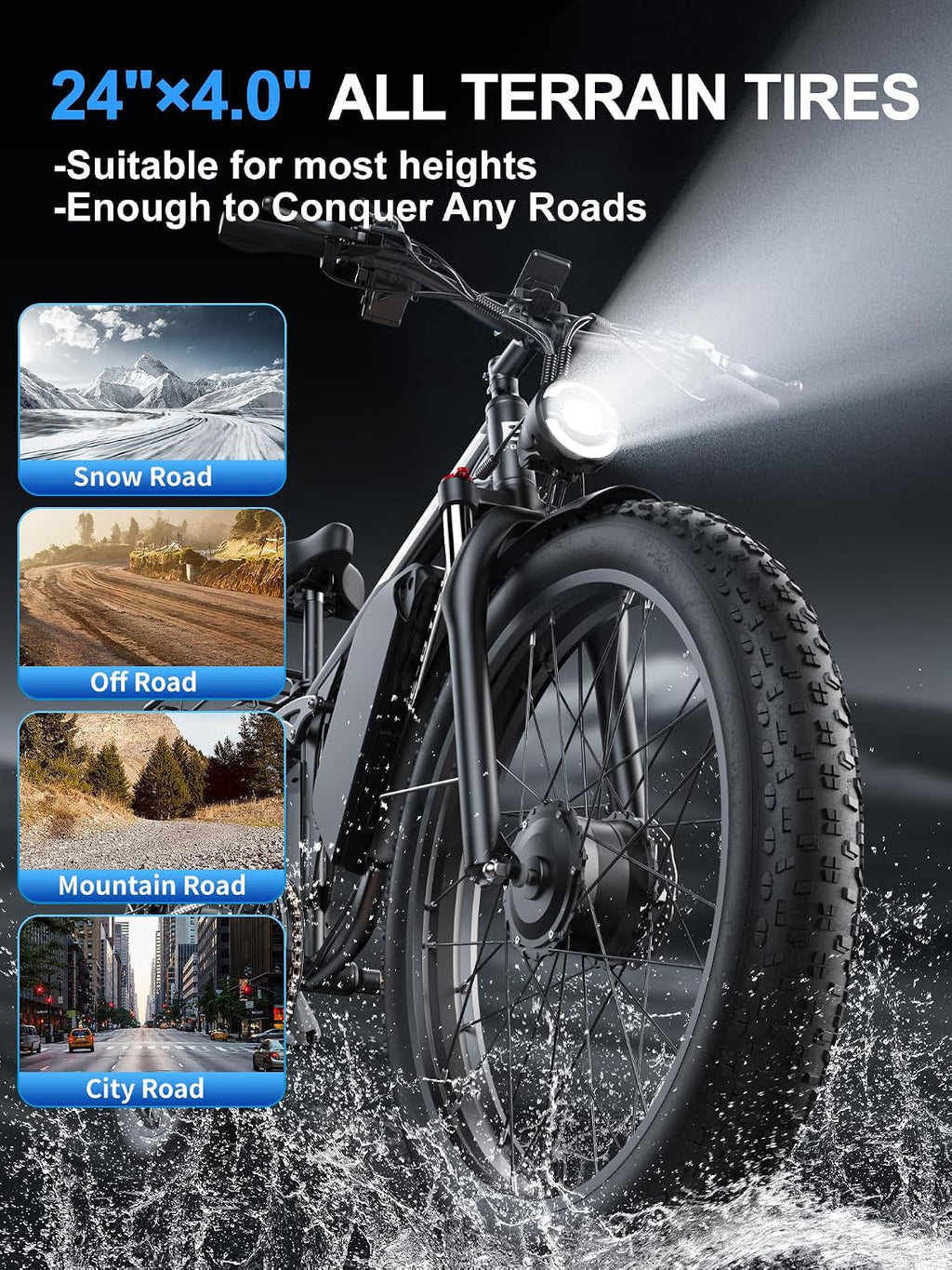 E·Bycco 6000W Peak Dual Motor Electric Bike for Adults, 52V 32AH Battery, Max 45MPH & 100Miles, Full Suspension, Hydraulic Brake, Fat Tire E-Bikes for Men Women