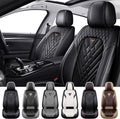 Car Seat Covers for Toyota Tundra 2000-2026, Waterproof Nappa Leather Front Seat Cover, Anti-Slip and Comfortable Automotive Seat Protector&Accessories(Black)