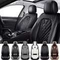 Car Seat Covers for Toyota Corolla 2000-2026, Waterproof Nappa Leather Front Seat Cover, Anti-Slip and Comfortable Automotive Seat Protector&Accessories(Black)