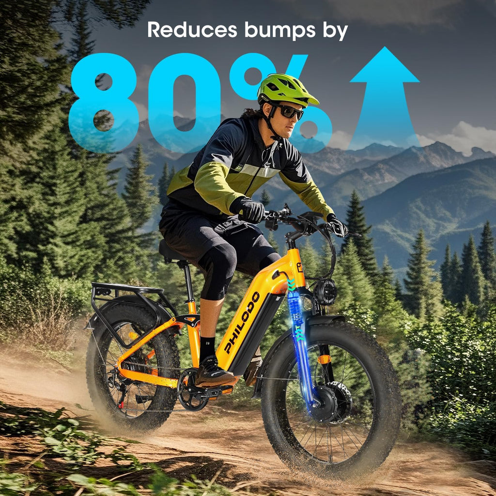Falcon 60V 32AH Off-Road Electric Bike - 5000W Dual Motor Hunting Ebike, Fat Tire Full Suspension Dirt Bike for Adults, Long Range Snow/Sand Electric Bicycle