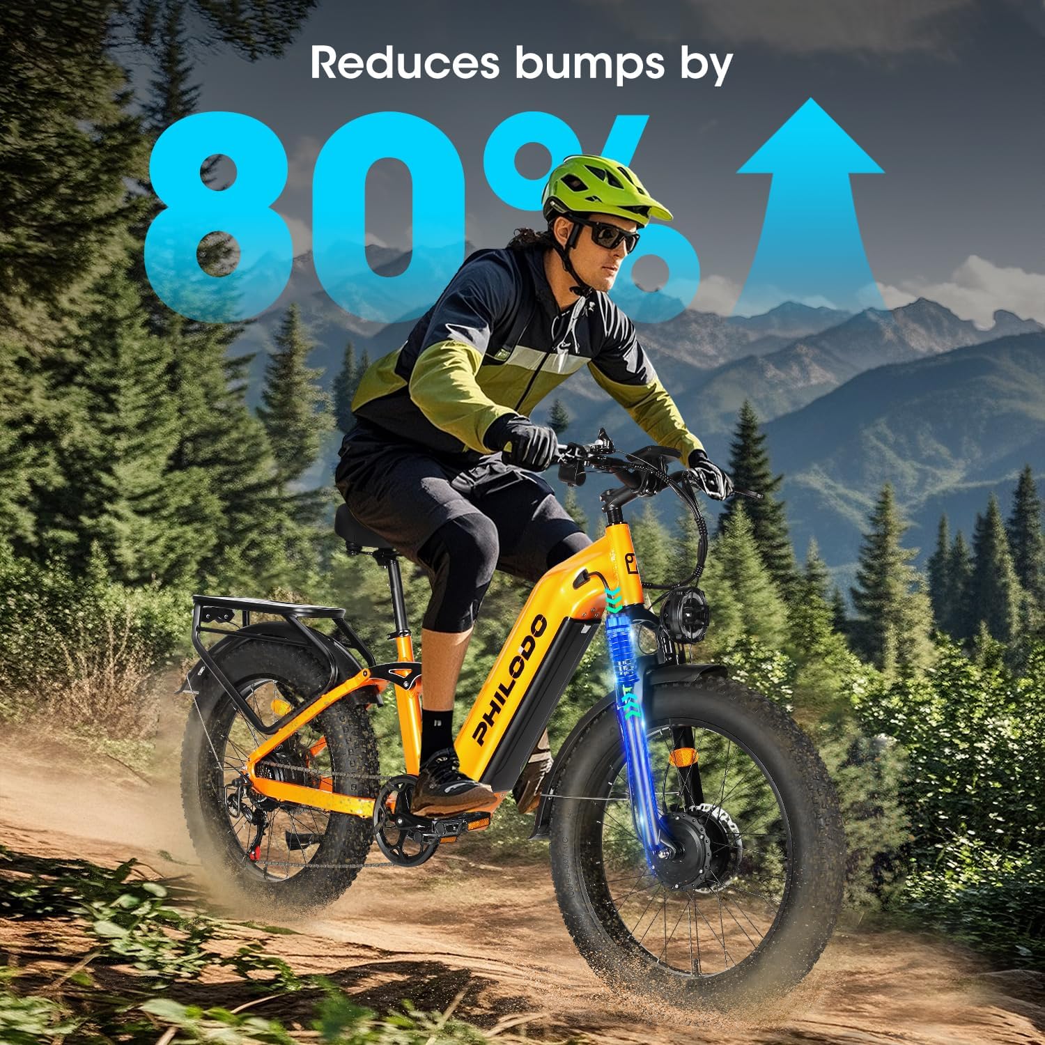 Falcon 60V 32AH Off-Road Electric Bike - 5000W Dual Motor Hunting Ebike, Fat Tire Full Suspension Dirt Bike for Adults, Long Range Snow/Sand Electric Bicycle