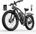 Electric Bike for Adults,Peak 6000W Dual Motor Ebike, 52V 32AH 30-100 Miles Up to 45 M P H 26' Fat Tire 7 Speed Electric Mountain Bike All Terrain Front Suspension Electric Bicycles