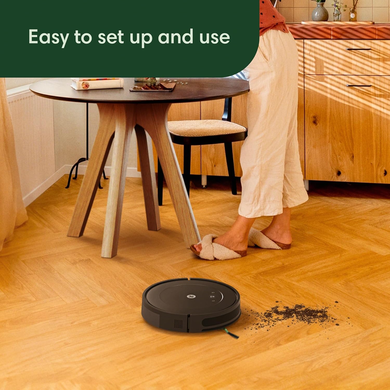 iRobot Roomba Essential Vac Robot Vacuum - Power-Lifting Suction, Quiet Cleaning, Multi-Surface, Cleans in Rows, Self-Charging, Compatible with Alexa